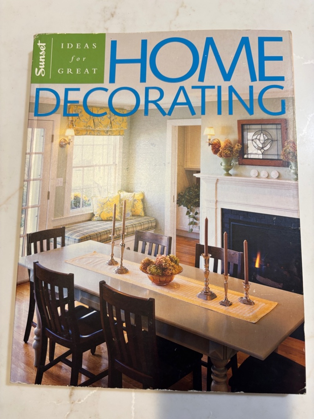 Sunset Ideas for Great Home Decorating Book - Blue & Cream Cover